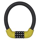 ike Ring Block Cable Block Block Cable Block, Rust-anticorrosion résistant à la corrosion Combinaison anti-scie 4 Code Numéro Bike Lock pour vélo, moto, vélo, porte, porte, roi Gia