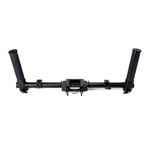 EVO Gimbals Kit de doble mango Pro-Grip – Funciona con la mayoría de estabilizadores de cámara, incluyendo EVO Rage Gen2, Rage3, Zhiyun Crane, Moza Air Plus Más | Diseño plegable – 100% aluminio CNC
