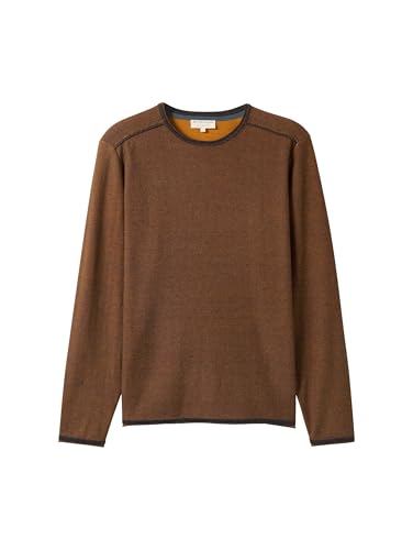 Pull-Over Homme TOM TAILOR pull en maille col rond vêtement chaud manches longues