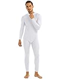 lycra ganzanzug herren Herren Einteiler Ganzkörperanzug Jumpsuit Bodysuit mit dehnbarem Stoff