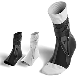 BETTERGUARDS 3.0 Ankle Brace, Ultra-Light Compression Support for Sprains & Injury Recovery, Double Sleeve Wrap for Men & Women, Ideal for Basketball, Soccer & All Sports - Black (S, Left)