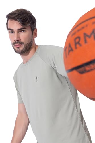 Image of Men's DRI FIT Sports Tshirt /SWEATPROOF /Anti Microbial /Extra Stretch /for Pickleball, Gym, Training, Badminton, Cricket, Tennis, Yoga, Golf (All Sports) All Colours & Sizes, Full & Half Sleeves