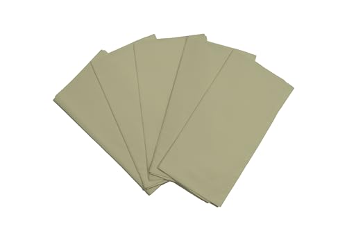 Image of Sage Green Flour Sack Tea Towels - 100% Organic Cotton, 5 Pack, 27 inchx27 inch, Highly Absorbent Dish Towels - Versatile Kitchen Towels for Baking - Customizable and Easy to Embroider (5 Pack - Sage Green)