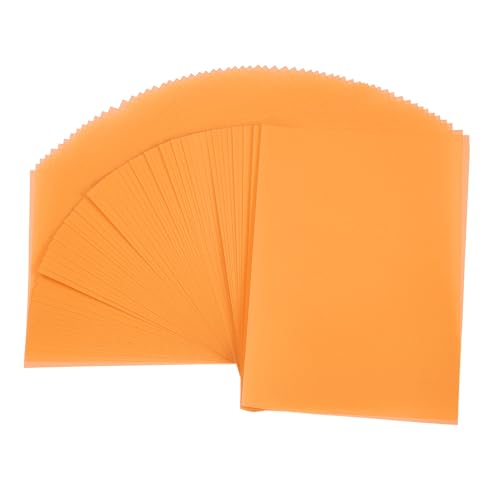 Papel vegetal PATIKIL naranja 80 hojas para evitar roturas al calcar planos y dibujos