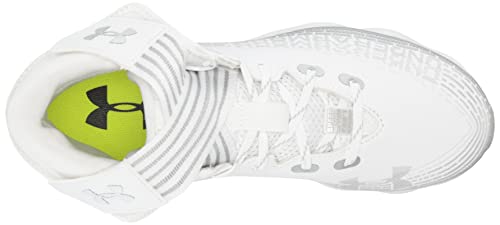 Under Armour Men's Highlight Franchise Football Shoe, White (101)/Metallic Silver, 10.5 #TOP4
