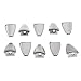 Generic 10pcs Iron Drum Claw Hook 6.3mm Hole for Bass Snare Drum Parts, Silver