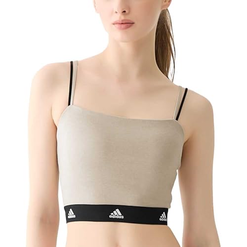 adidas ノンワイヤーブラスポーツブラ ロング丈 保温 秋冬 ミニブラキャミ AP2656レディース