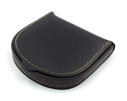 FJR-ArtPiel - Monedero de tacón clásico Piel Ubrique - Alta Calidad - Marrón pespunte Beige