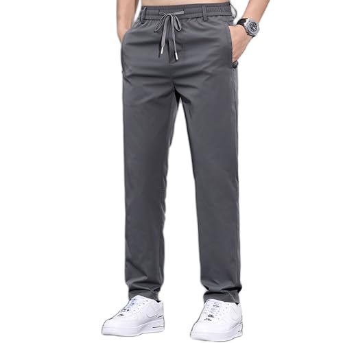 Meshirons - Ice Silk Mesh Panel Casual Pants, Mesh Cooling Pants for Men, Quick Drying Breathable with Pockets
