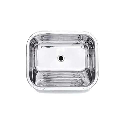 Tanque Para Lavar Roupas Inox 27 Litros - Tecnocuba 50x40x22cm