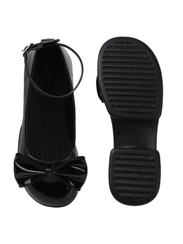 Image of SilverArrow womens Zenvique Stylish Bow Heel Sandals | Comfortable Mary Jane Dress Shoes for Women | Platform Heel Footwear
