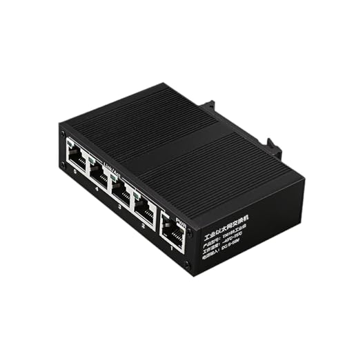 Conmutador Ethernet Industrial de 5 puertos con función Plug and Play compacto 1