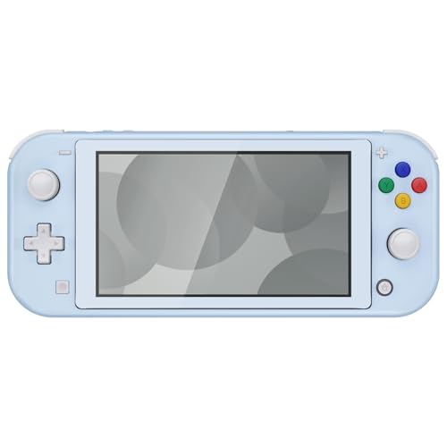Image of eXtremeRate Sky Blue DIY Replacement Shell for Nintendo Switch Lite, NSL Handheld Controller Housing w /Screen Protector, Custom Case Cover for Nintendo Switch Lite