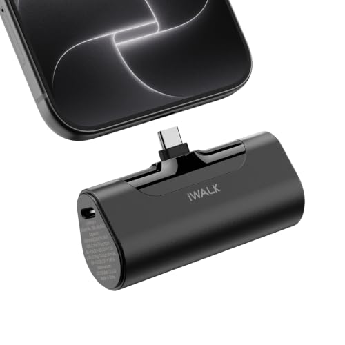 iWALK Mini Portable Charger 4500mAh,USB-C 20W Power Ban...
