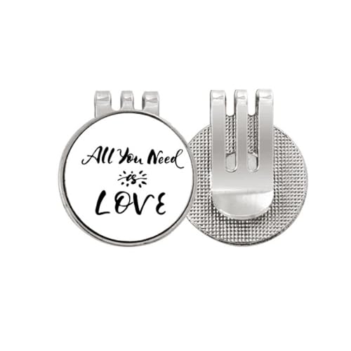 Clip magnétique en émail All You Need Is Love badge porteur de bonheur