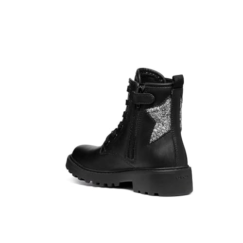 Botines Geox J Casey Girl G de piel duradera para niñas con estilo
