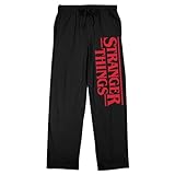 Bioworld Stranger Things Logo Adult Black Sleep Pajama Pants-XL