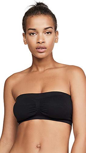Fashion Forms Women's Stretch Bandeau Bra, Black, L #TOP16