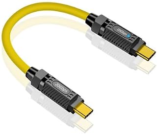 ショート USB-C to USB-Cケーブル 6インチ 140W PD急速充電 20Gbps 8K@60Hz