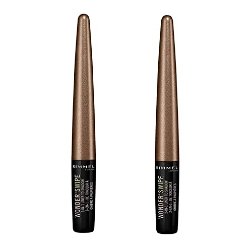 Pack Of 2 Rimmel London Wonder Swipe 2-In-1 Liner To Shadow, Locked N' Loaded # 015 #TOP16