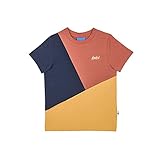 Biobaumwolle Finkid Shirt T-Shirt Colorblocking ANKKURRI Chili Golden Yellow Gr. 110 120