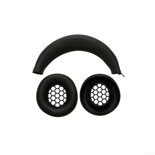 Custodia in silicone per cuffie Razer BlackShark V2X che offre resistenza contro la manipolazione quotidiana stressanti (per V2 X PS Nero)