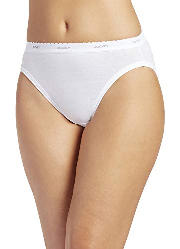 Jockey Women's Underwear Classic French Cut - 6 Pack, White, 7 #TOP1