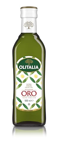 Image of Olitalia Extra Virgin Olive Oil Selezione ORO Italian • Premium Cold Extracted EVOO • Rich Fruity Flavor • Ideal for Cooking, Dressing, Salad & Mediterranean Diet, 16.91 fl oz ℮ 500 ml