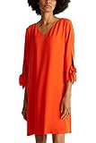 kleider 70er jahre style Standard ESPRIT Collection Damen 990EO1E303 Kleid, 825/RED ORANGE, 32