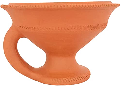 Innovative Clay Dhoop Loban Dani Burner Holder For Puja (Medium Size, Handemade, Natural) #TOP1