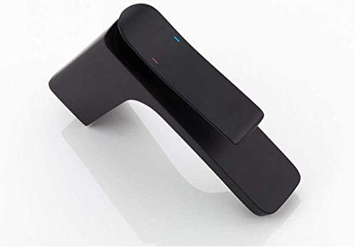 Robinet lavabo noir mat mitigeur en laiton pour vasque de salle de bain - 4