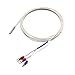 T-PRO RTD PT100 Temperature Sensors Three-wire System，Stainless Steel Probe(4×30MM) Range:-50℃-200℃ (6.6Feet)
