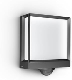 Steinel L 40 SC lampa zewnętrzna LED z czujnikiem ruchu 180°, inteligentna lampa ścienna, Bluetooth Mesh, ściemnianie przez aplikację Connect, antracytowy