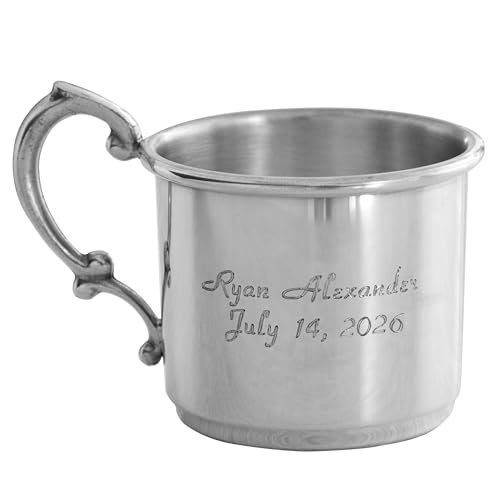 Let's Make Memories Personalized Keepsake Pewter Baby Cup - 