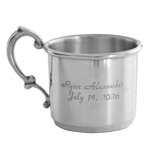 Let's Make Memories Personalized Keepsake Pewter Baby Cup - Newborn Gift - Heirloom - New Parents