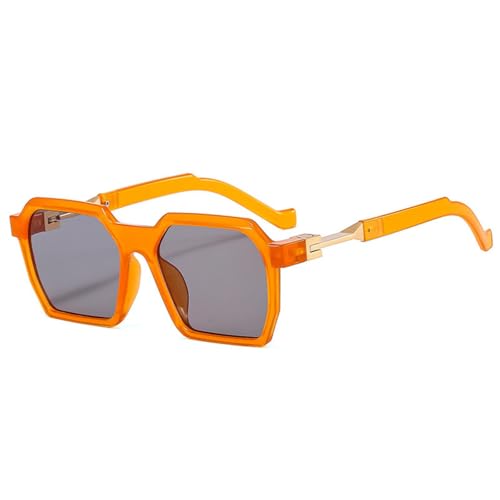 Lunettes de soleil polygonales protection UV400 verres pastel