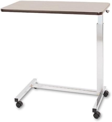 Height Adjustable AutoTouch Laptop Table | Laptop Desk with Wheels |Flexible Office Portable Computer Desk | Over Bed Adjustable Table