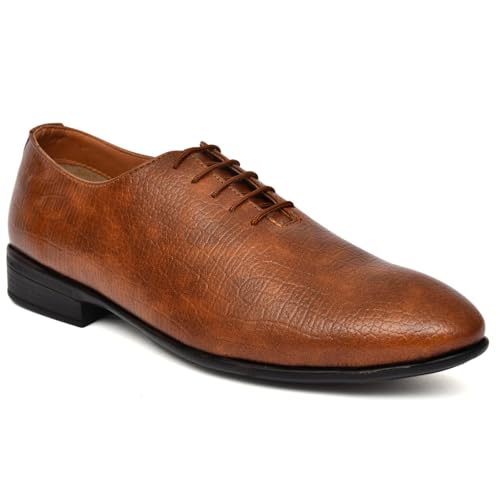Kingfiele-Mens-Leather-Dress-Shoes-Brown-27-cm