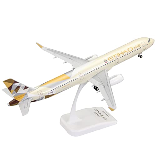 Modelo de avión Etihad Airways A321 ideal como regalo para aficionados al hobby 7