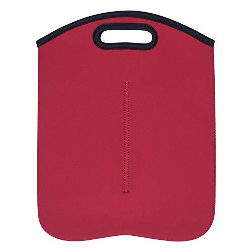 Double Wine Carrier Bag Portable Wine Bottle Travel Bag Wine Storage Bag Champagne Protective Cover Insulated Wine Tote Bag Holders Wine Bottle Protector for Travel Picnic - Image 4