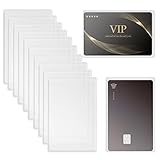 100 Pcs Waterproof New Medicare Card Holder Protector Sleeve for Credit Card License ID Business Card and Social Security ID Vertical Business Sleeves Frosted ID Protector