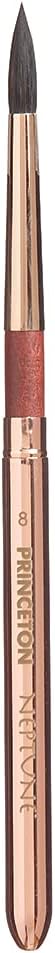 Artist Brush, Neptune Series 4750, Synthetic Squirrel Watercolor Paint Brush, Travel Round, Size 8