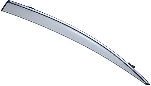 WellVisors Window Visors Wind Deflectors Compatible with Lexus ES350 2007-2012 with Chrome Trim Rain Guards 3-847LX008