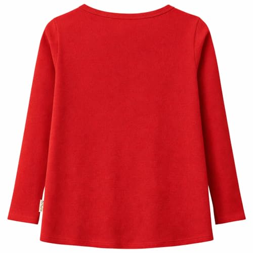 Image of Girls' Heart-Shaped Long Sleeve T-Shirt