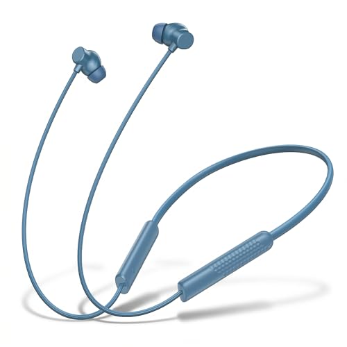 Image of Walta Bullet Z6 Wireless Bluetooth 5.4 Neckband Earphones with ENC Noise Cancellation, 13mm Bass Driver, Fast Charging Type-C, 20H Playback, Magnetic Earbuds, Sweat Resistant Headset with Mic (Blue)