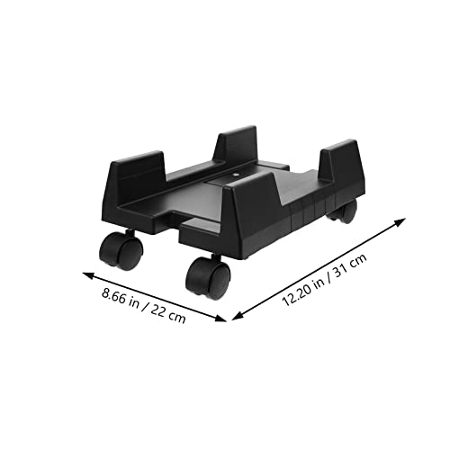 Soporte móvil para CPU COHEALI con frenos, base de chasis de plástico para configuración limpia y ventilada miniatura 2
