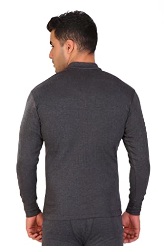 Image of T.T. Mens Anthra Slim Fit Round Neck Solid Desire Thermal Top
