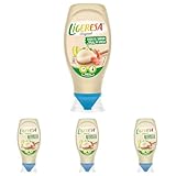 Ligeresa Salsa Bocabajo Original, 430 ml (Paquete de 4)