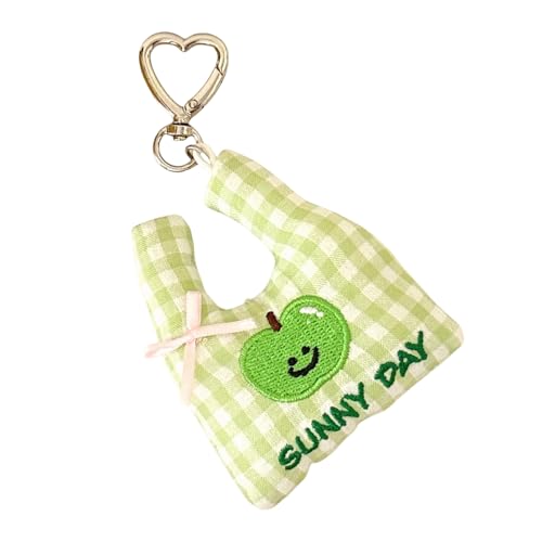 Lightweight Portable Adorable Plush Keychain Shopping Bag Charm for Backpack Keys Decors Comfortable Touch Ideal for Ladies Soft
