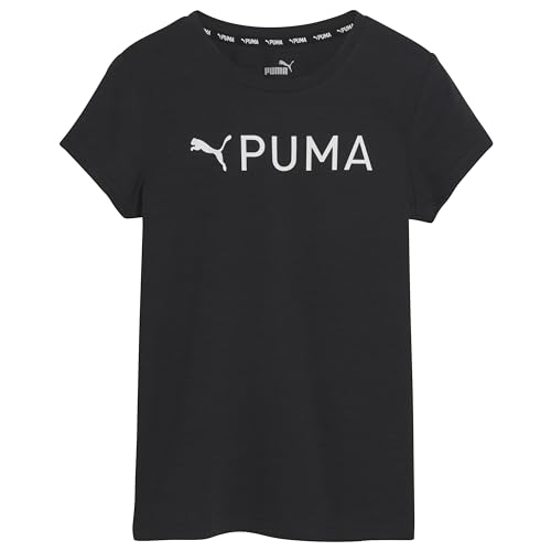 PUMA Girls' Active Essentials Short Sleeve Performance T-Shirt